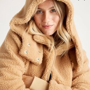 Quince Sherpa Teddy Jacket NWT XL